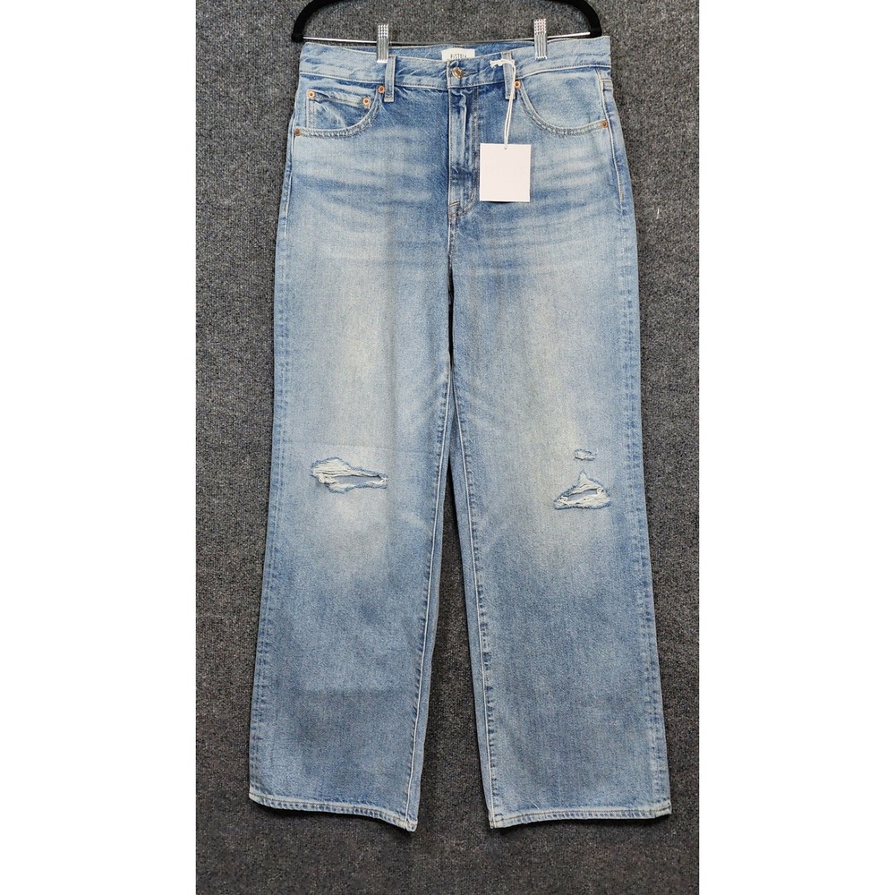Pistola Hendrix Women's Wide Leg Jeans Size 28 Y2K Grunge Distressed NWT